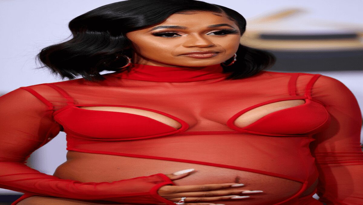 Pregnant Cardi B Rocks Sheer Dress With Cutouts to Celebrate 33rd Birthday: ‘I’m Feeling Lucky’