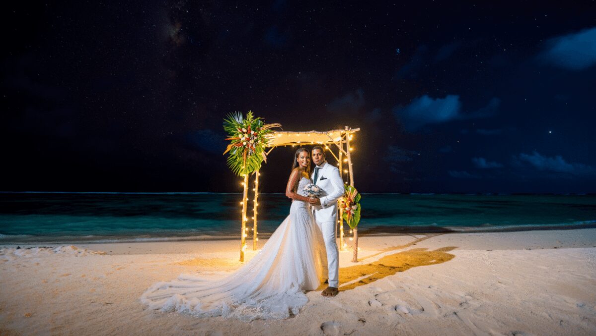 Crystal Hefner Shares Photos From Her and Husband James Ward’s Destination Wedding in Cook Islands