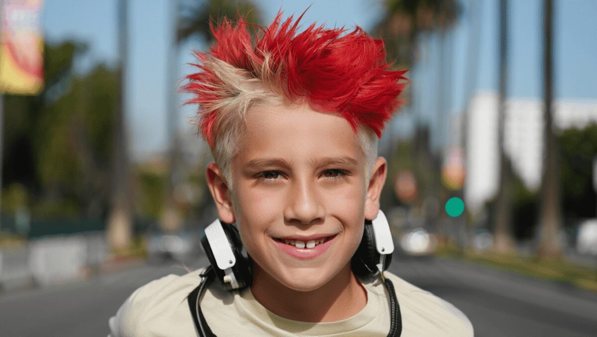 Angelina Jolie and Brad Pitt’s Son Knox, 18, Shows Off New Spiked Red Hair With Blond Shaved Sides