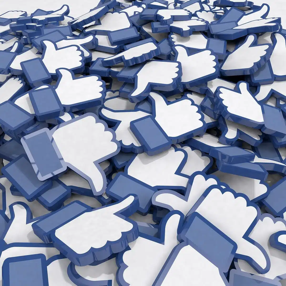 People looking at social media on phones showing reactions